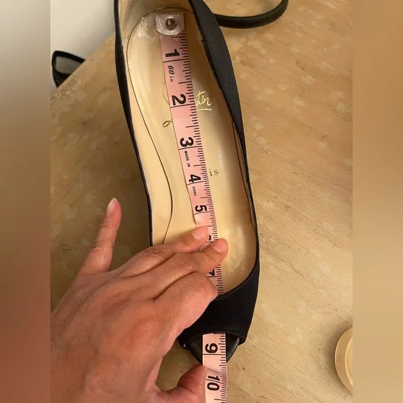 Christian Louboutin Paris US Size 7 VERY PRIVE 120 SATIN/KID TOE - Picture 14 of 15
